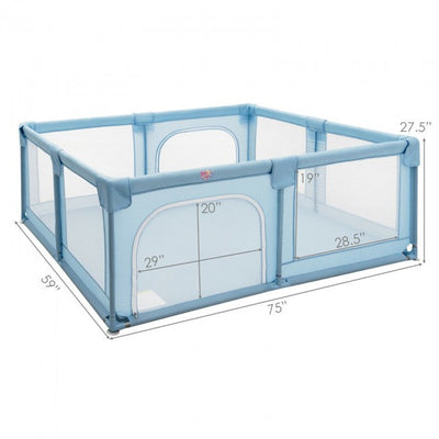 Portable Playpen for Babies with Gate