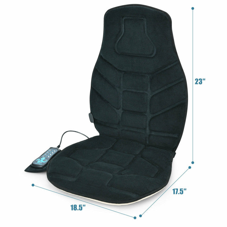 Shiatsu Back Massager Chair Pad Memory Foam Massager Seat Cushion with 5 Massage Programs and 3 Intensity Adjustment