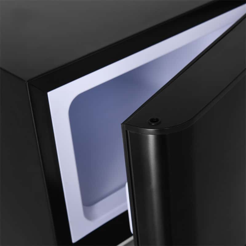 3.2 cu ft. Stainless Steel Compact Refrigerator 2-Door Mini Fridge Freezer Cooler for Dorm Office Apartment