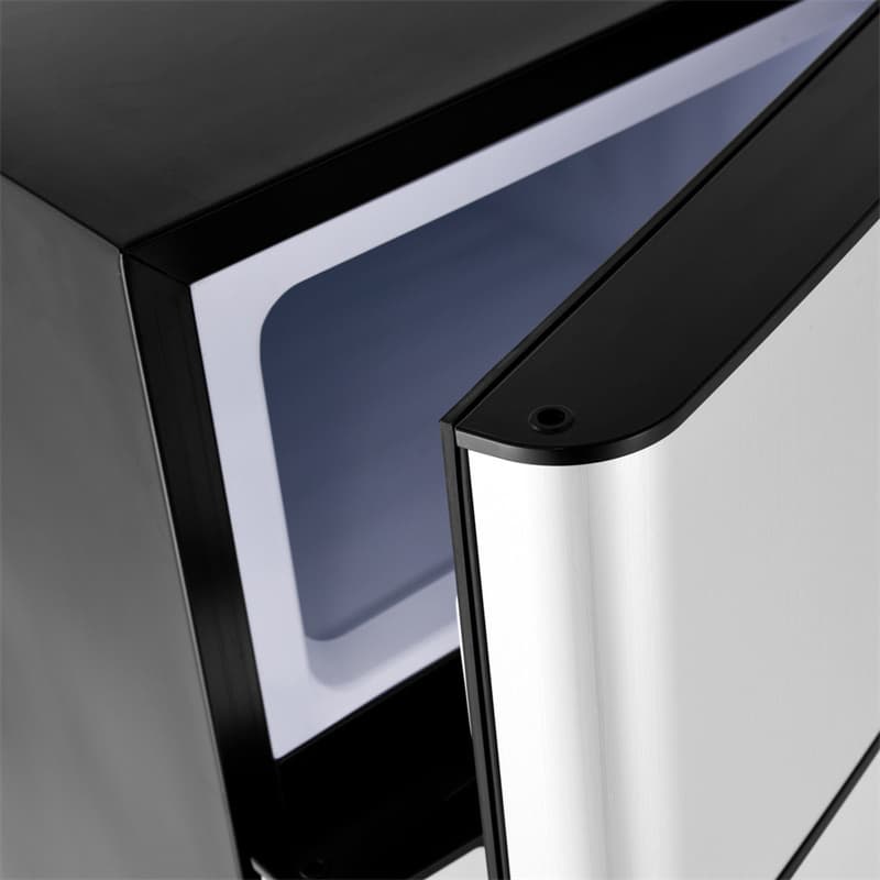 3.2 cu ft. Stainless Steel Compact Refrigerator 2-Door Mini Fridge Freezer Cooler for Dorm Office Apartment