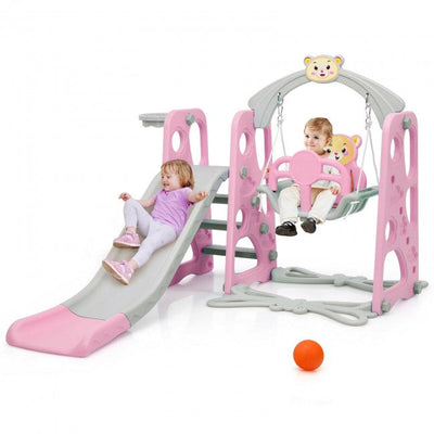 Toddler Swing and Slide Set for Backyard