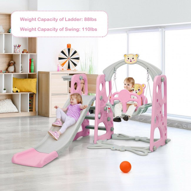 Toddler Swing and Slide Set for Backyard