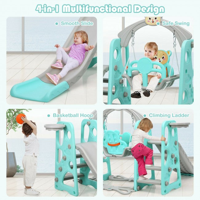 Toddler Swing and Slide Set for Backyard