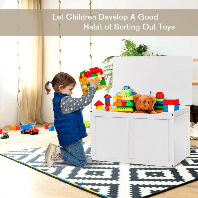 Toy Chest Kids Wooden Storage Bench