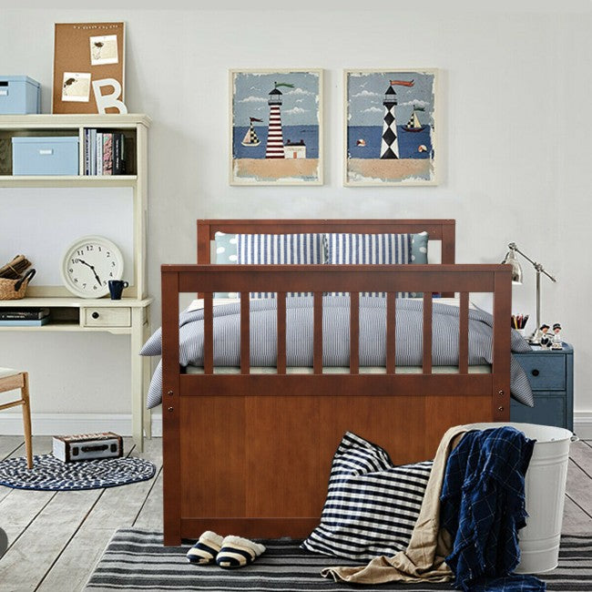Twin Captain’s Bed with Trundle Bed Wood Storage Daybed Bunk Bed with 3 Storage Drawers