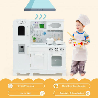 Kitchen Pretend Play Cookware Set Toys for Kids with Water Dispenser