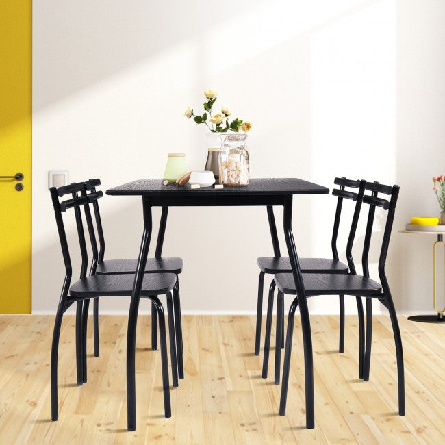 5 Pcs Small Apartment Dining Table Set