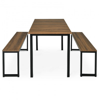 3 Pcs Kitchen Dining Table Set for Limited Space