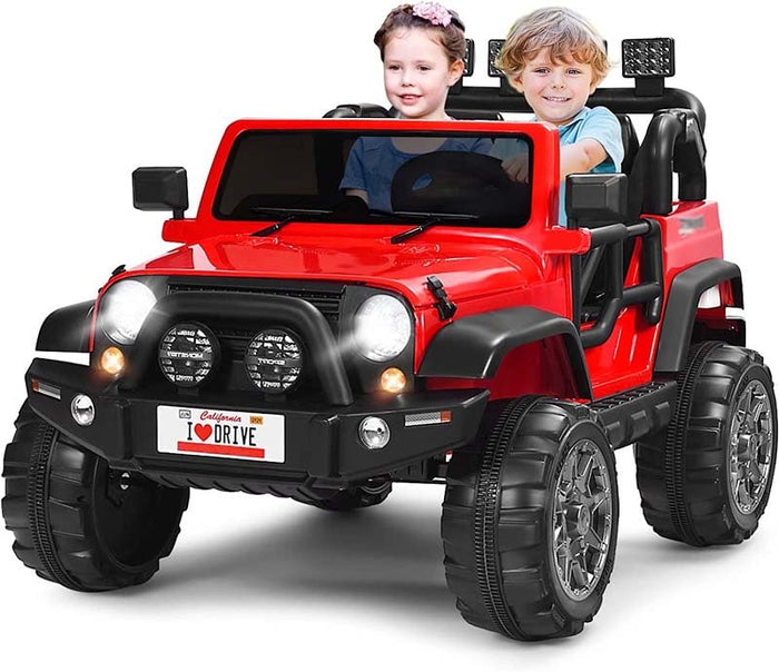 12V Battery Powered Truck Electric 2 Seater Kids Ride On Car with Parental Remote Control-Canada Only