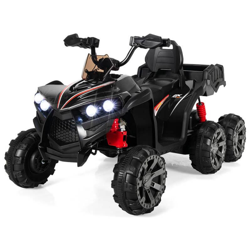 12V Kids Ride On ATV 6-Wheeler Electric Quad Car with 4WD and Trunk