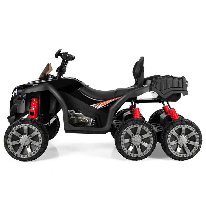 12V Kids Ride On ATV 6-Wheeler Electric Quad Car with 4WD and Trunk