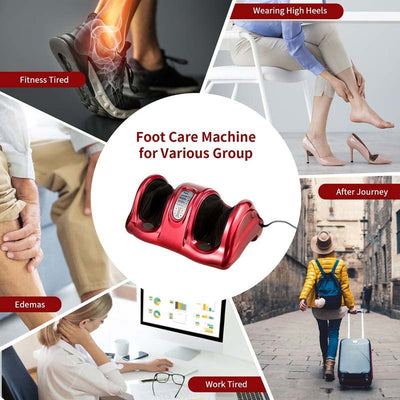 Electric Shiatsu Foot Massager with High Intensity Rollers, Massage Machine for Feet