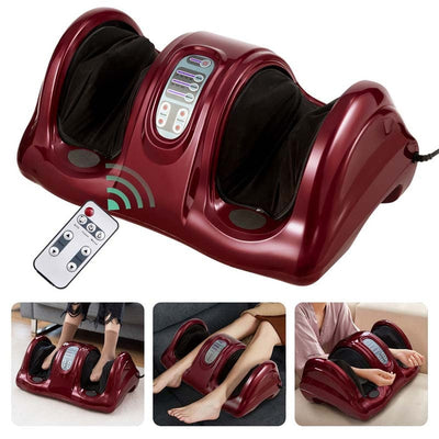 Electric Shiatsu Foot Massager with High Intensity Rollers, Massage Machine for Feet