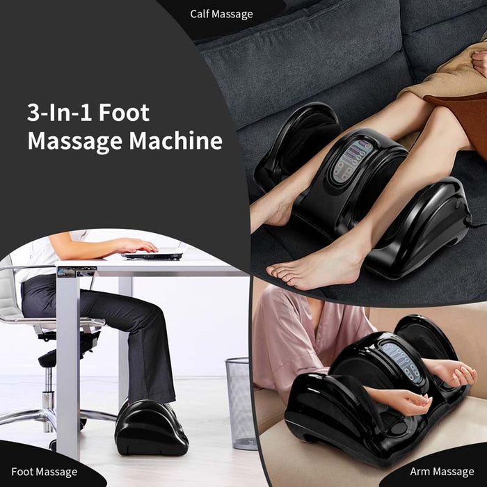 Electric Shiatsu Foot Massager with High Intensity Rollers, Massage Machine for Feet