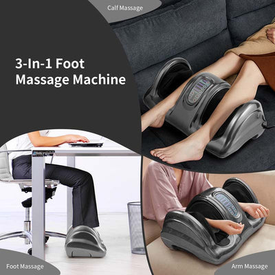 Electric Shiatsu Foot Massager with High Intensity Rollers, Massage Machine for Feet