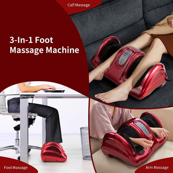 Electric Shiatsu Foot Massager with High Intensity Rollers, Massage Machine for Feet