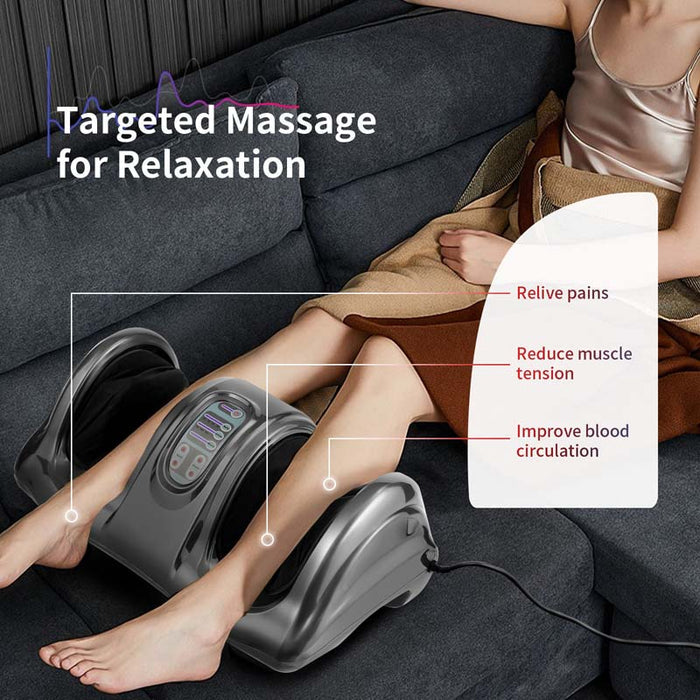 Electric Shiatsu Foot Massager with High Intensity Rollers, Massage Machine for Feet