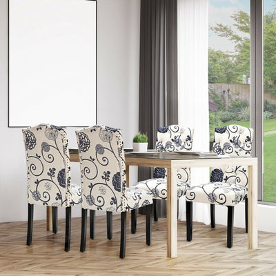 Set of 2 Tufted Upholstered Dining Chairs