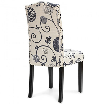 Set of 2 Tufted Upholstered Dining Chairs