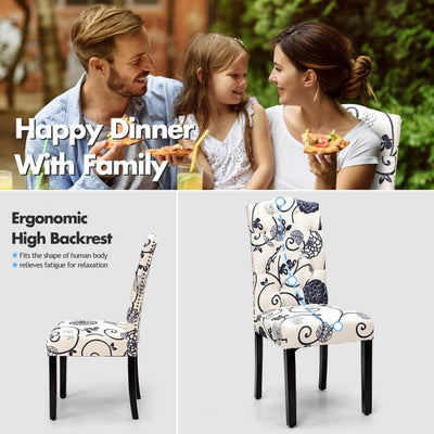 Set of 2 Tufted Upholstered Dining Chairs