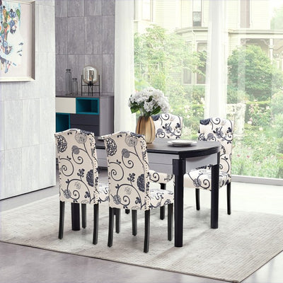 Set of 2 Tufted Upholstered Dining Chairs