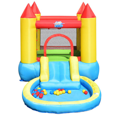 Kids Inflatable Bounce House Castle with Balls Pool and Bag