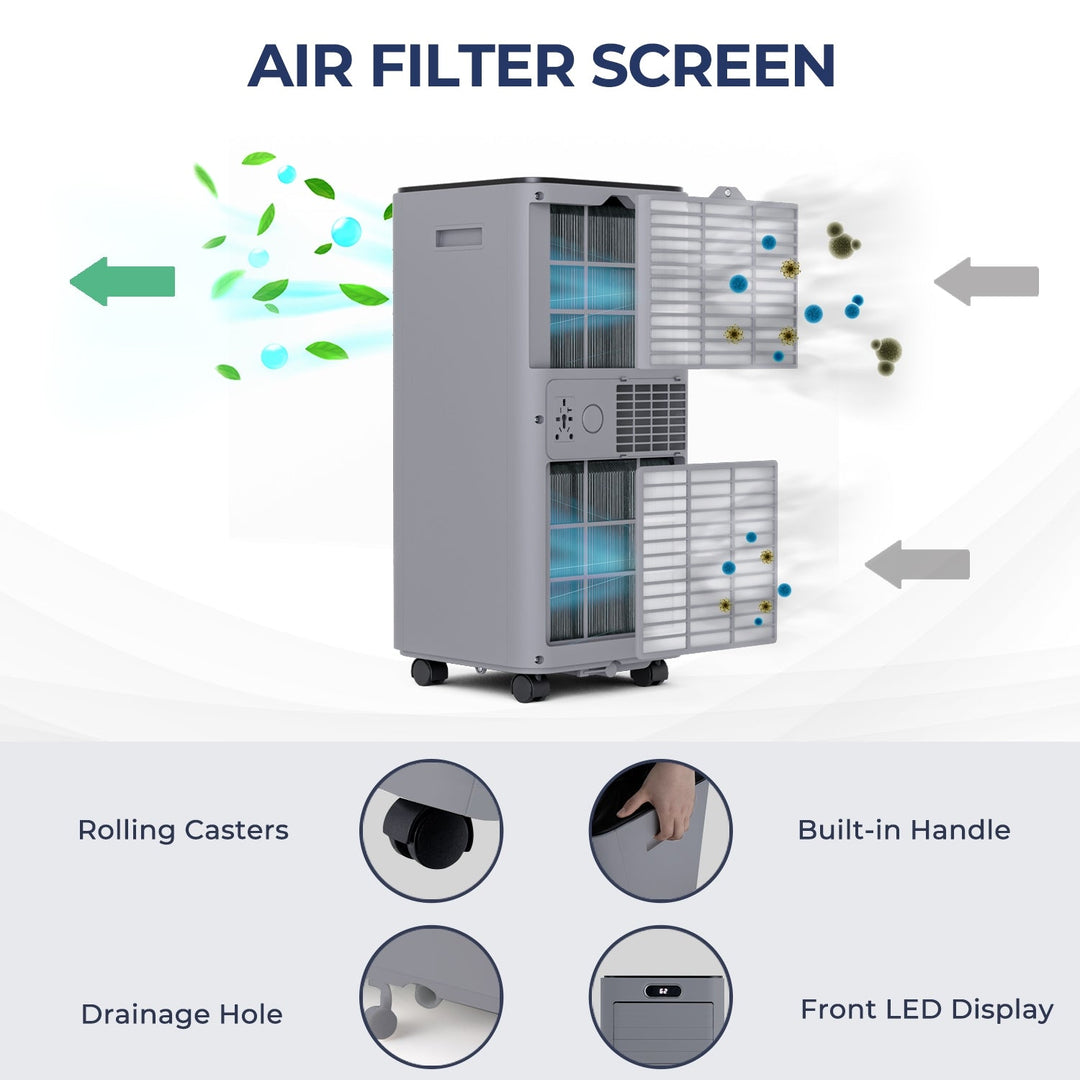 10000 BTU Portable Air Conditioner with Remote Control