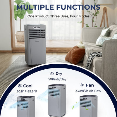 10000 BTU Portable Air Conditioner with Remote Control