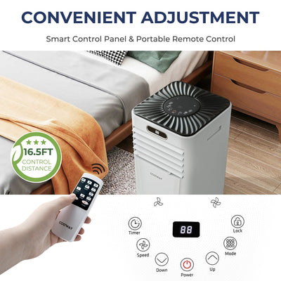 10000 BTU Portable Air Conditioner with Remote Control