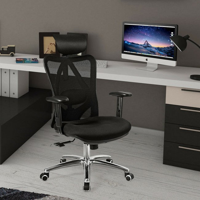 Chairliving - Mesh Swivel High Back Office Chair with Adjustable Height