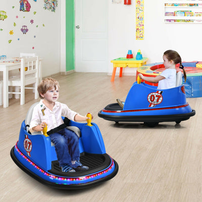 6V Kids Ride On Bumper Car 360-Degree Spin Race Toy with Remote Control