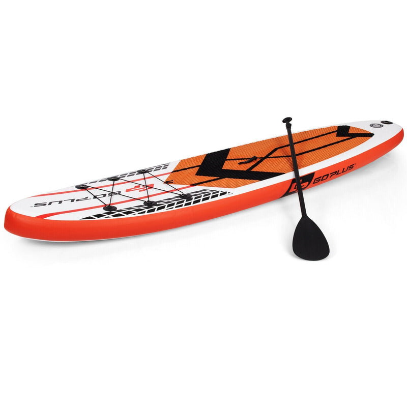 10.5 Feet Inflatable Stand Up Paddle Board with Carrying Bag and Aluminum Paddle