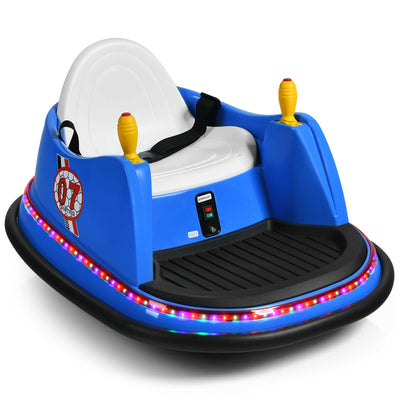 6V Kids Ride On Bumper Car 360-Degree Spin Race Toy with Remote Control