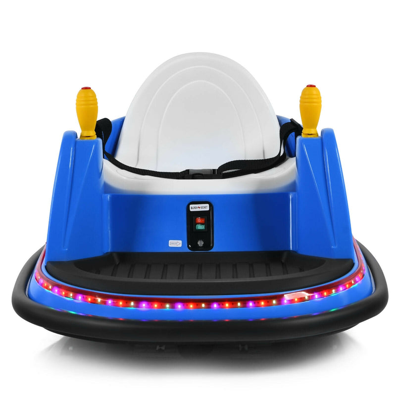 6V Kids Ride On Bumper Car 360-Degree Spin Race Toy with Remote Control