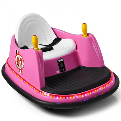 6V Kids Ride On Bumper Car 360-Degree Spin Race Toy with Remote Control