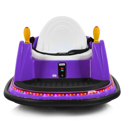 6V Kids Ride On Bumper Car 360-Degree Spin Race Toy with Remote Control