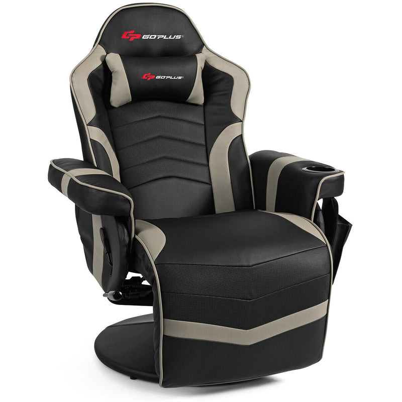 Ergonomic High Back Massage Gaming Chair with Pillow
