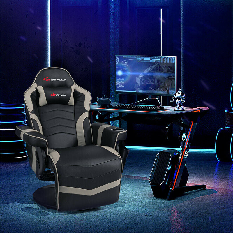 Ergonomic High Back Massage Gaming Chair with Pillow