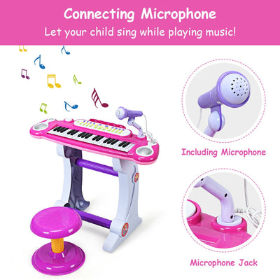 37 Key Electronic Keyboard Kids Toy Piano