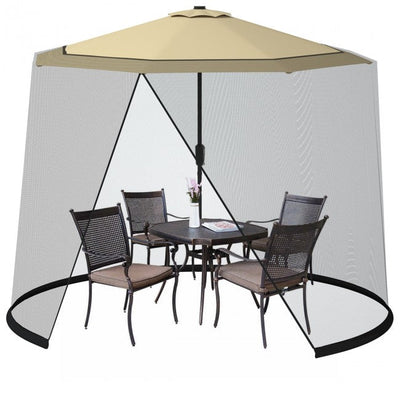 9 -10 Feet Outdoor Camping Umbrella Table Screen Mosquito Bug Insect Net