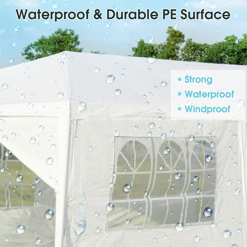 10 x 30 Feet Outdoor Canopy Tent with Side Walls