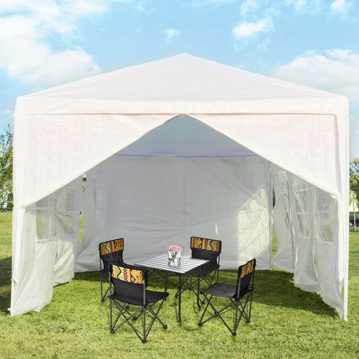 10 x 30 Feet Outdoor Canopy Tent with Side Walls