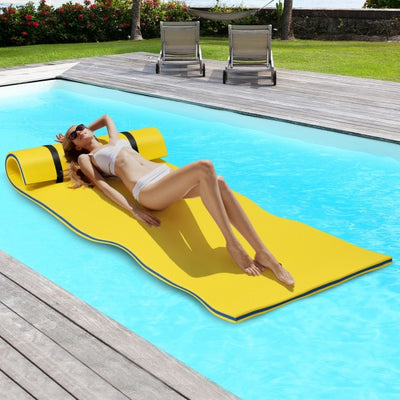 3-Layer Floating Water Mat Tear-Resistant Pad for Water Recreation and Relaxing