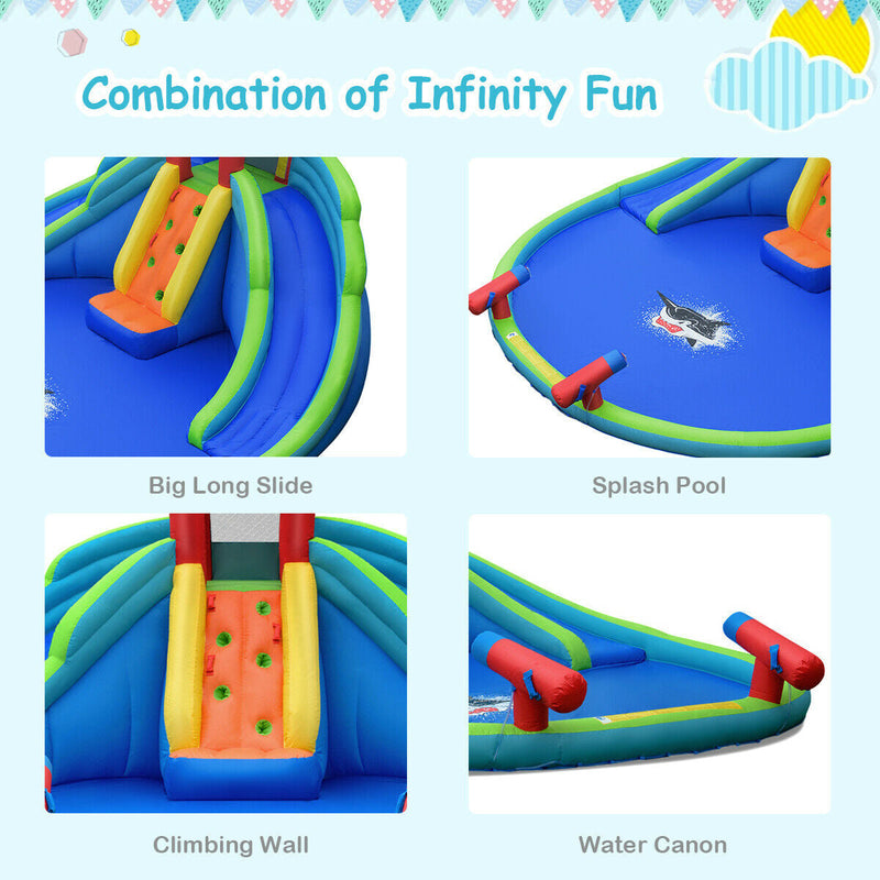 Patio Dual Water Slides Kids Inflatable Water Park