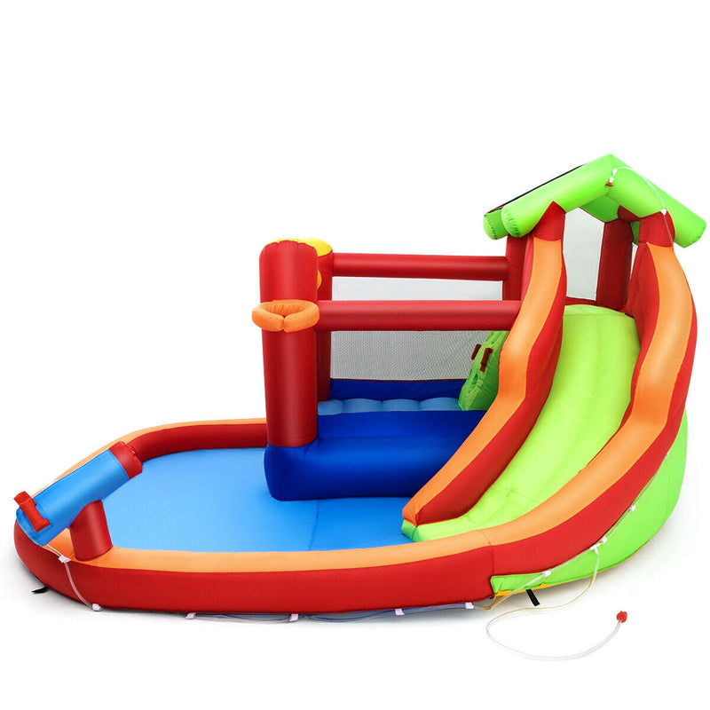 Inflatable Slide Bouncer and Water Park Bounce House Without Blower