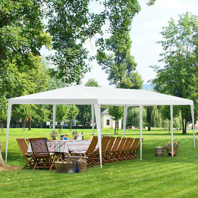 10 x 30 Feet Waterproof Gazebo Canopy Tent with Connection Stakes for Wedding Party