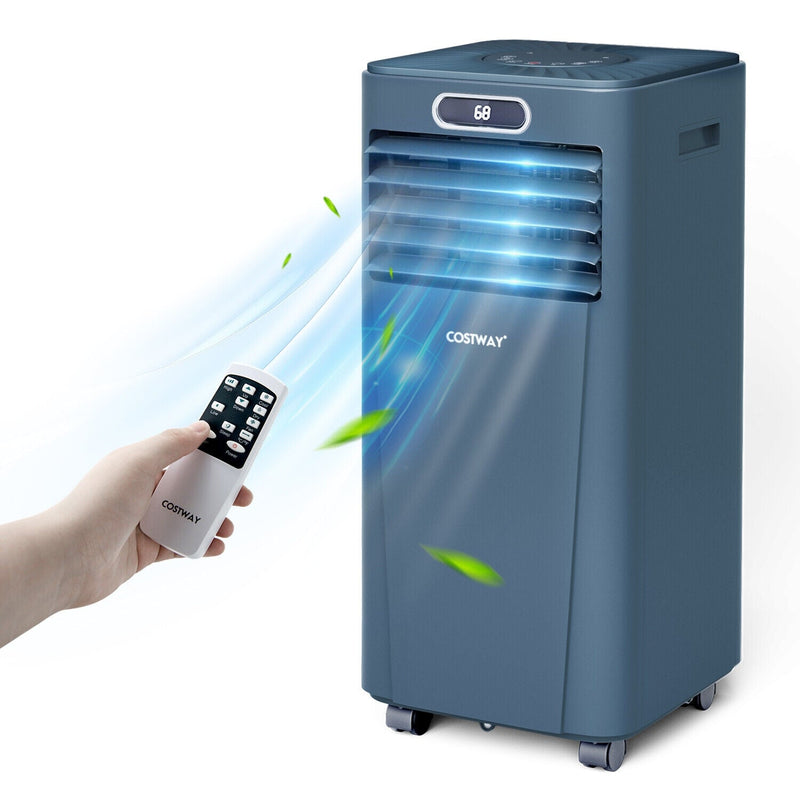 8000BTU 3-in-1 Portable Air Conditioner with Remote Control