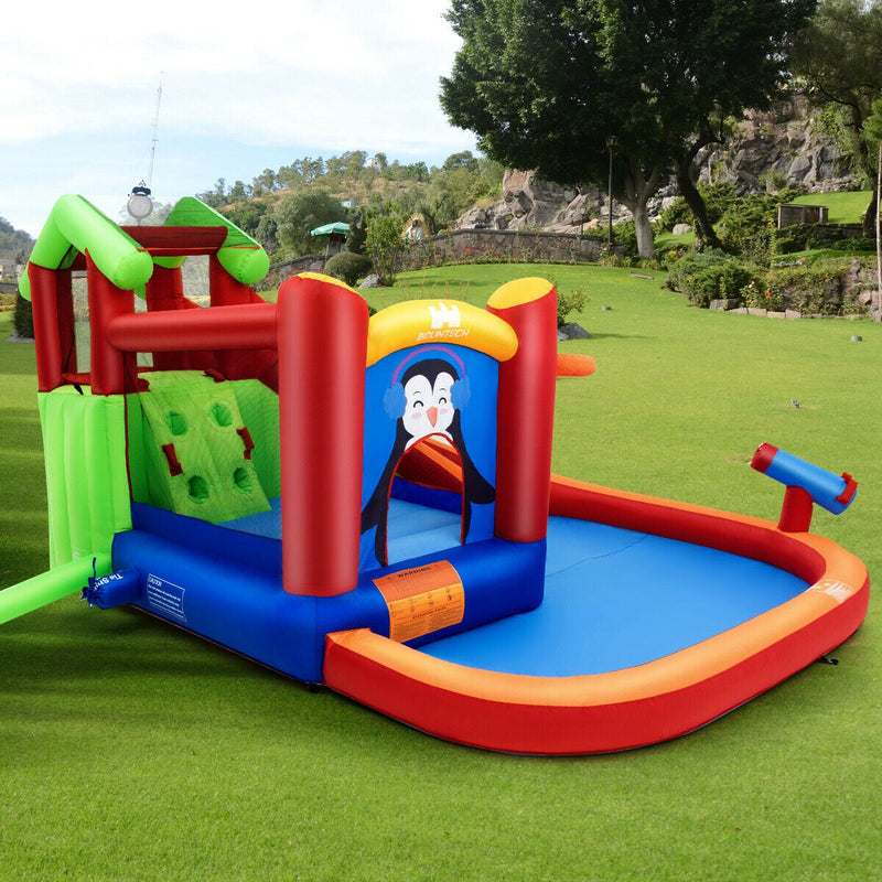 Inflatable Slide Bouncer and Water Park Bounce House Without Blower