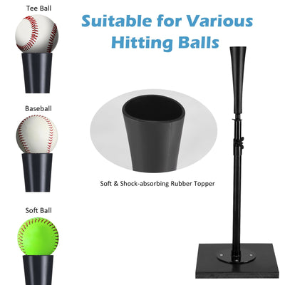 36 Inch Adjustable Heavy Duty Batting Tee for Baseball