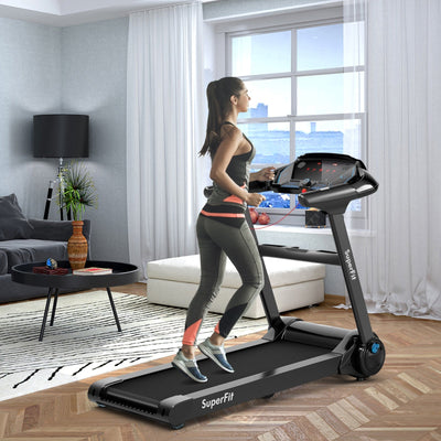 2.25HP Folding Treadmill Running Jogging Machine with LED Touch Display